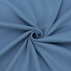 Ткань на отрез интерлок цвет индиго