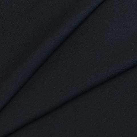 Мерный лоскут кулирка гладкокрашеная лайкра пенье 9072 Pirate Black 30/180 см
