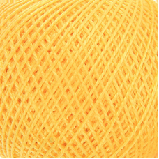 Нитки для вязания Ирис 100% хлопок 25 гр 150 м цвет 0302 желтый