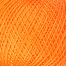 Нитки для вязания Ирис 100% хлопок 25 гр 150 м цвет 0710 оранжевый