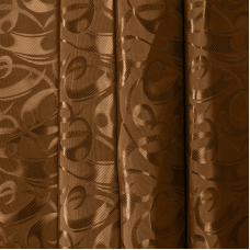Портьерная ткань 150 см 10-1 цвет коричневый