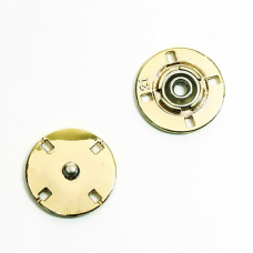 Кнопка металлическая золото КМД-3 №18 уп 10 шт