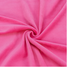 Ткань на отрез велюр цвет розовый