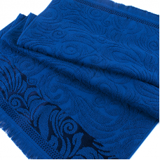 Полотенце велюровое Венский вальс 50/90 см цвет синий