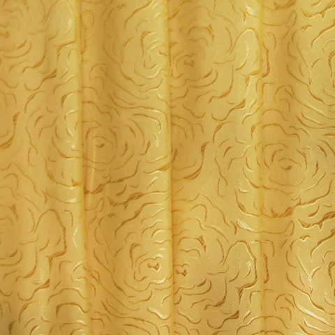 Мерный лоскут портьерная ткань 150 см Роза цвет золото 15.3 м