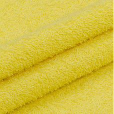 Ткань на отрез махровое полотно 220 см 430 гр/м2 цвет желтый