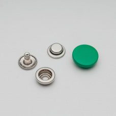 Кнопка установочная декоративная 15мм зеленый D697 10 шт